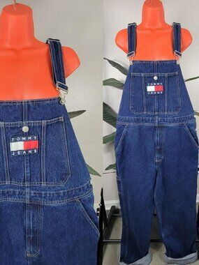 vintage 90s Tommy Hilfiger denim overalls Backstreet Boys 👖